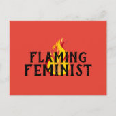 Carte Postale Flamme féministe RBG Flames 20 WM (Devant)