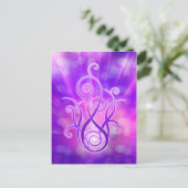 Carte Postale Flamme violette / Feu violet (Debout devant)