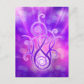 Carte Postale Flamme violette / Feu violet (Devant)