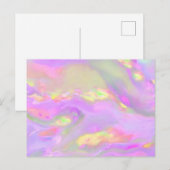 Carte Postale Flammes abstraites tendance et colorées (Devant / Derrière)