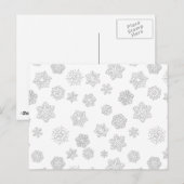 Carte Postale Flammes de neige blanches de 3 jours sur un arrièr (Devant / Derrière)