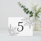 Carte Postale Flammes de neige d'hiver Numéro de tableau (Debout devant)