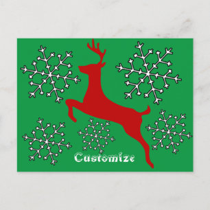 Carte Postale Flammes de neige Red Deer Thunder_Cove