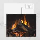 Carte Postale Flammes d'incendie (Devant / Derrière)