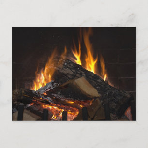 Carte Postale Flammes d'incendie