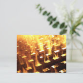 Carte Postale Flammes d'incendie à travers un dessin photographi (Debout devant)