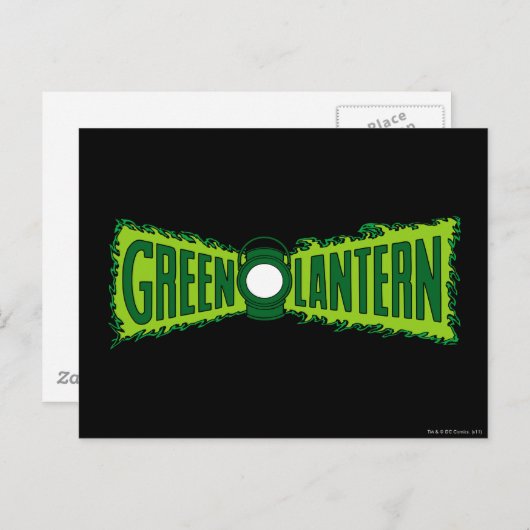 Carte Postale Flammes du logo vert (Devant / Derrière)