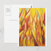 Carte Postale Flammes pourvues (expressionnisme abstrait) (Devant / Derrière)