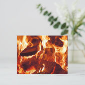 Carte Postale Flammes rouges super intenses (Debout devant)