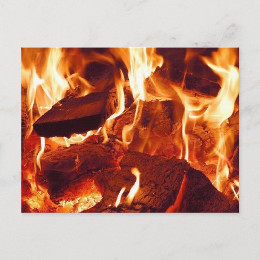 Carte Postale Flammes rouges super intenses (Devant)