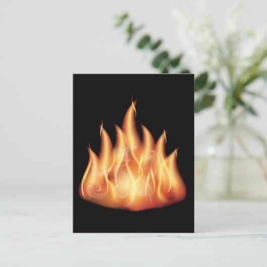 Carte Postale flammes vectorielles - FLAMMES À FEU CHAUD BRÛLANT (Debout devant)