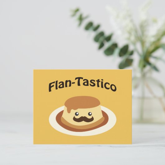 Carte Postale Flan-Tastico ! Flan mignon (Debout devant)