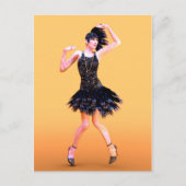 Carte Postale Flapper Dancing Vintage (Devant)