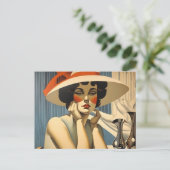 Carte Postale Flapper Elegance : Dans le style de Jean Dupas (Debout devant)
