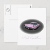 Carte Postale Flash cadillac rose (Devant / Derrière)