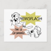 Carte Postale Flash d'information je suis T-shirts et cadeaux (Devant)