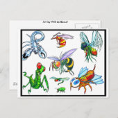 Carte postale Flash Tattoo (Devant / Derrière)