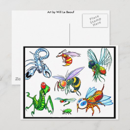 Carte postale Flash Tattoo (Devant / Derrière)