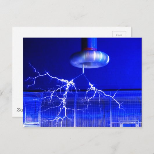 Carte Postale Flash Tesla Coil... (Devant / Derrière)