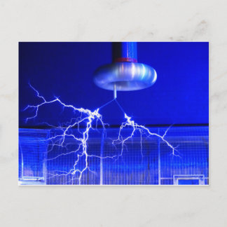 Carte Postale Flash Tesla Coil...