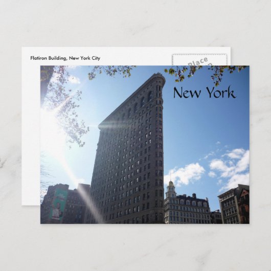 Carte Postale flatiron (Devant / Derrière)