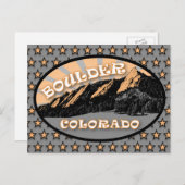 Carte Postale Flatirons, Chautauqua Park, Boulder Colorado (Devant / Derrière)