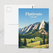 Carte Postale Flatirons Colorado (Devant / Derrière)