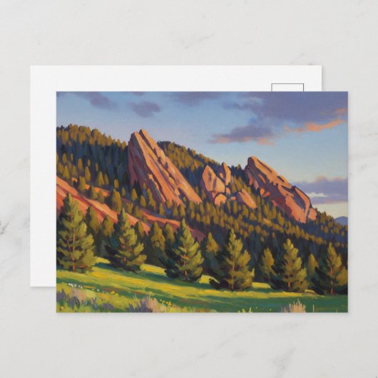 Carte Postale Flatirons Colorado Voyage (Devant / Derrière)