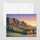 Carte Postale Flatirons Colorado Voyage (Devant / Derrière)