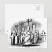 Carte Postale Flax Heckling (Devant / Derrière)