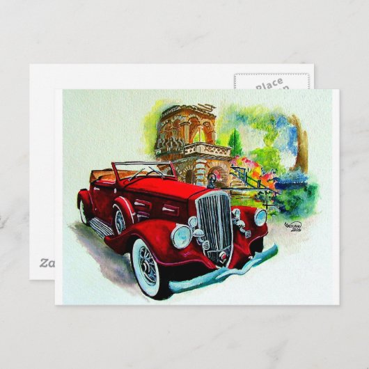 Carte Postale Flèche 1934 de Pierce (Devant / Derrière)