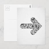 Carte Postale Flèche animale (Devant / Derrière)