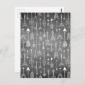 Carte Postale Flèche du tableau de bord (noir) (Devant / Derrière)