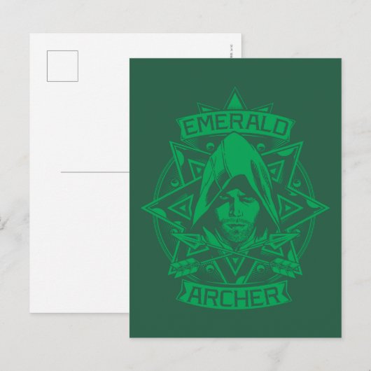 Carte Postale Flèche | Emerald Archer Graphic (Devant / Derrière)