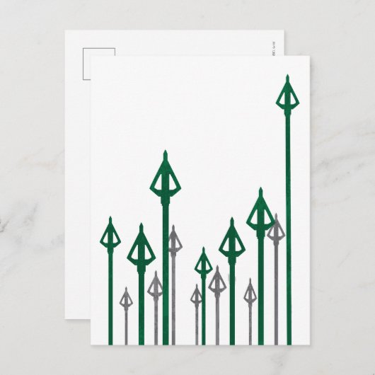 Carte Postale Flèche | Graphique Flèches verticales (Devant / Derrière)