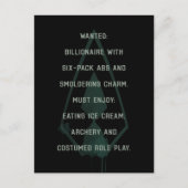 Carte Postale Flèche | Green Arrow Parodie Recherché Post (Devant)