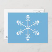 Carte Postale Flèche-neige crâne (Devant / Derrière)