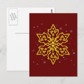 Carte Postale Flèche-neige en or (Devant / Derrière)
