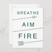 Carte Postale Flèche | Respirer l'objectif (Devant / Derrière)