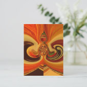 Carte Postale Flèches Abstraites avec Teardrop Center Art Print (Debout devant)