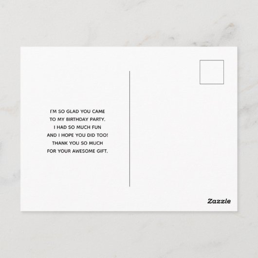 Carte Postale Flèches Abstraites vert et bleu (Dos)