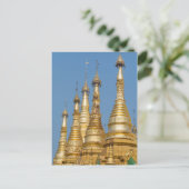 Carte Postale Flèches de la pagode Shwedagon (Debout devant)
