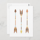 Carte Postale Flèches indiennes (Devant / Derrière)