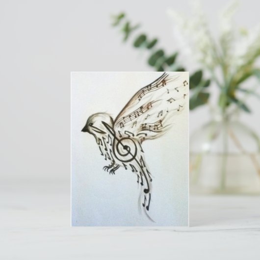 Carte Postale Flèches musicales (Debout devant)