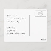 Carte Postale Flèches plage (Dos)