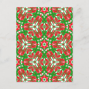 Carte Postale Flèches rouges, blanches et vertes