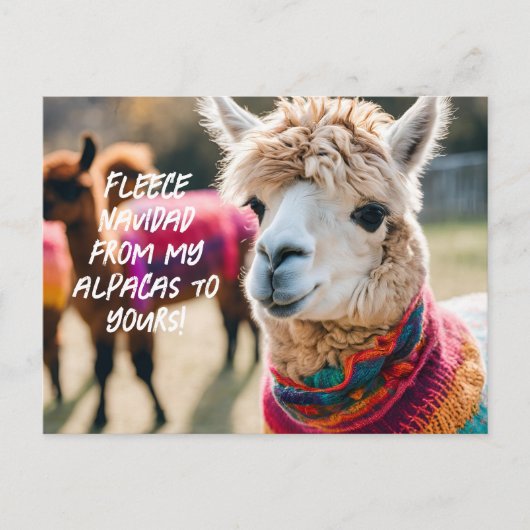 Carte Postale Fleece Navidad ! Aplaca (Devant)