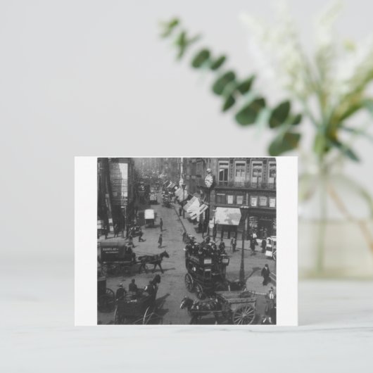 Carte Postale Fleet Street Londres 1904, Angleterre Royaume-Uni. (Debout devant)