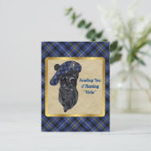 Carte postale Fleming Clan Badge & Tartan (Debout devant)