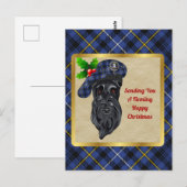 Carte Postale Fleming Clan Badge & Tartan Christmas Postcard (Devant / Derrière)
